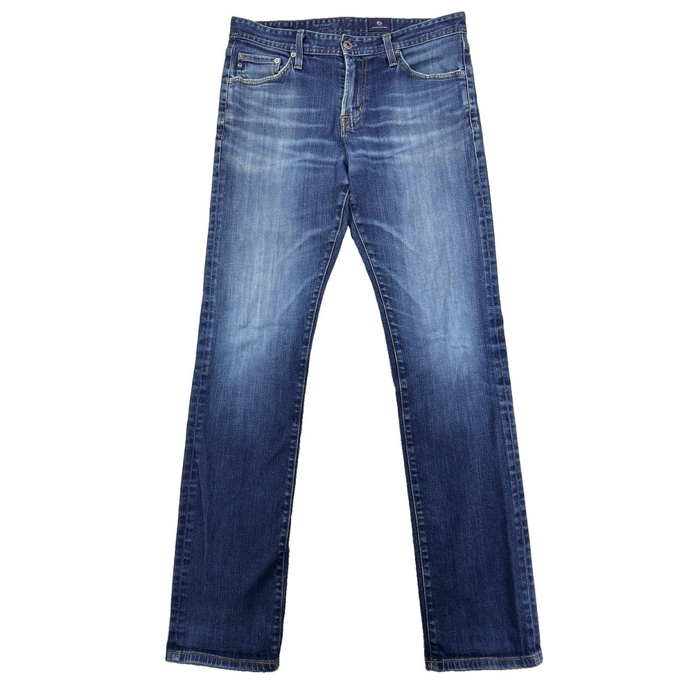 AG Adriano Goldschmied The Graduate Jeans Mens 32x34 Tailored Leg Stretch Blue